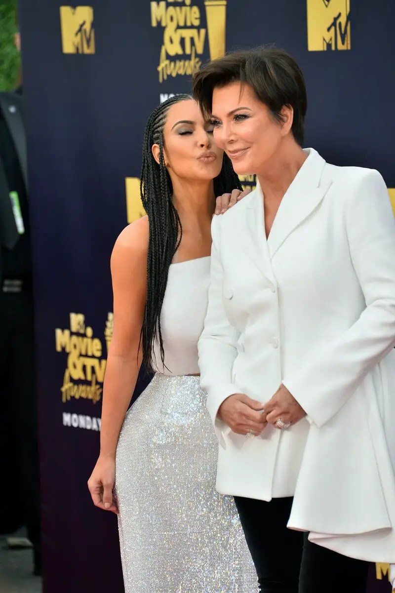 Kim Kardashian West & Kris Jenner at the 2018 MTV Movie & TV Awards at the Barker Hanger, Santa Monica, USA 16 June 2018